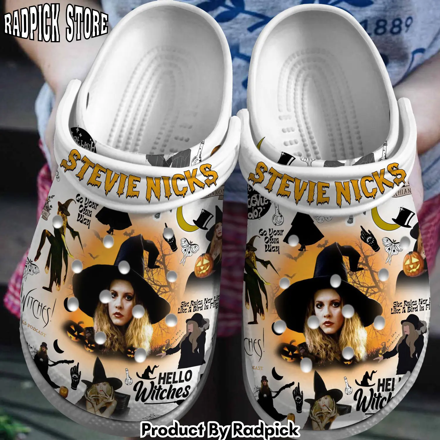 Radpick stevie nicks music crocss crocband clogs shoes comfortable for men women and kids footwearelite exclusive rp6521149
